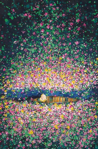 image LAND Gemälde Blumenboot  | Schubiger Möbel