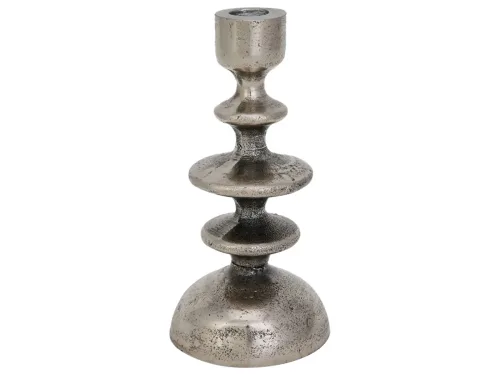 Decofinder, Decofinder Kerzenständer Zofingen, Antique Silber  | Schubiger Möbel