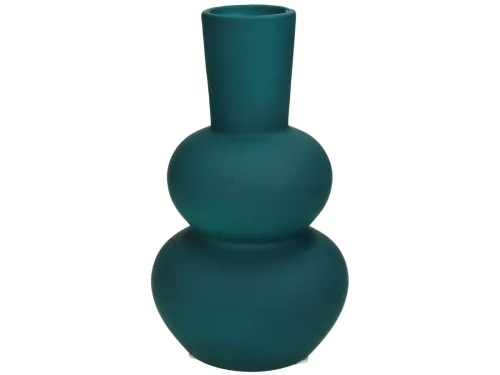 Kersten Vase Petrol Matt H: 20 cm  | Schubiger Möbel
