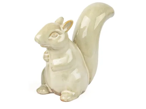 Decofinder, Decofinder Figur Eichhörnchen Chip, Keramik, Creme  | Schubiger Möbel