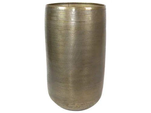 Decofinder, Decofinder Gefäss Rowen, Metall, Gold H: 72 cm  | Schubiger Möbel