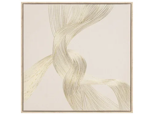 image LAND Bild mit Rahmen Golden Swirl 2  | Schubiger Möbel