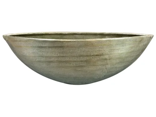 Decofinder, Decofinder Pflanzengefäss Rowen, Schifftopf, Grün B: 36 cm  | Schubiger Möbel