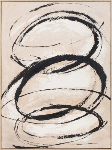 image LAND Gemälde Nature Swirls Graphite  | Schubiger Möbel