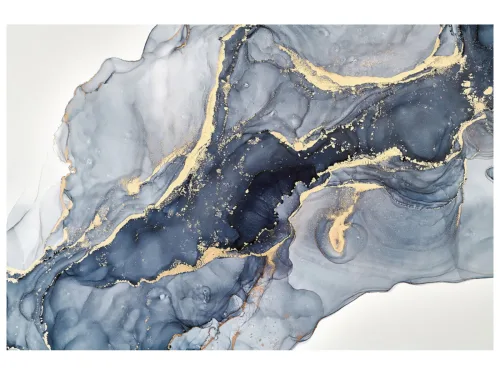 image LAND Glasbild Blaugrau im Goldrausch  | Schubiger Möbel