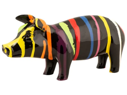 image LAND Skulptur Buntes Schweinchen  | Schubiger Möbel