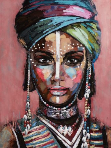 image LAND Bild Wüstenfrau mit Turban 60x90 cm  | Schubiger Möbel
