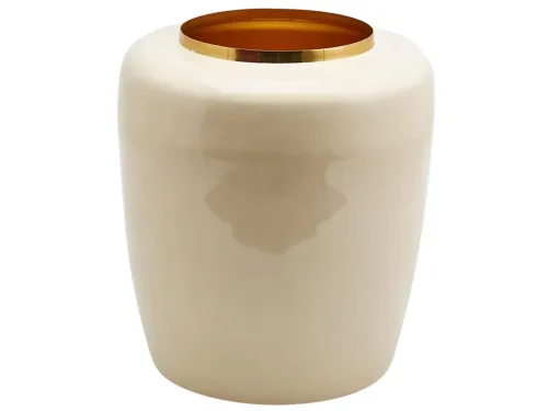 Edg Vase Waterproof Ivory H: 43 cm  | Schubiger Möbel
