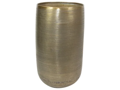 Decofinder, Decofinder Gefäss Rowen, Metall, Gold H: 63 cm  | Schubiger Möbel