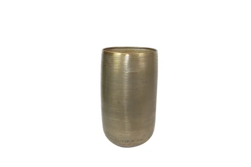 Decofinder Gefäss Rowen, Metall, Gold H: 63 cm  | Schubiger Möbel