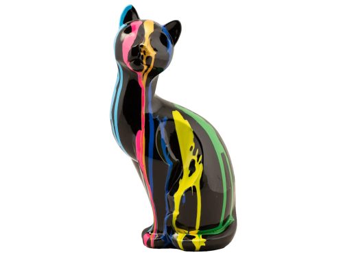 image LAND Skulptur Sitzende Bunte Katze ii  | Schubiger Möbel