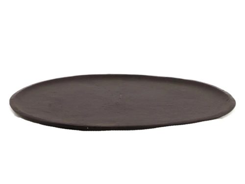 Dijk Tablett Oval Schwarz B: 31 cm  | Schubiger Möbel