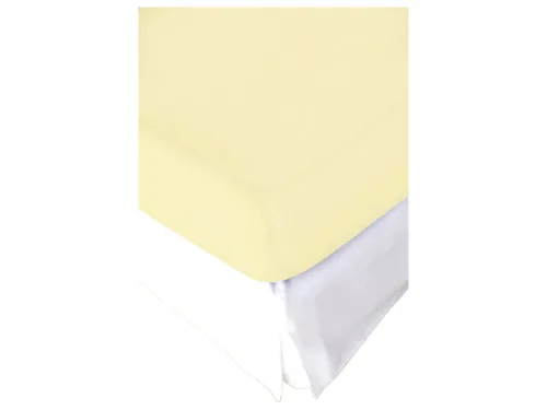 Living Home, Living Home - Topper Elastic Jersey Fixleintuch Topper, 90 x 200 cm, Vanilla