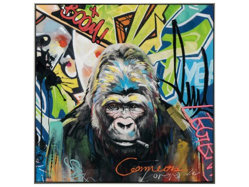 image LAND Bild Gorilla mit Buntem Hintergrund  | Schubiger Möbel