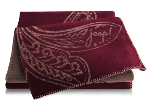 Schubiger Möbel, Biederlack Plaid Paisley Trend Rouge  | Schubiger Möbel