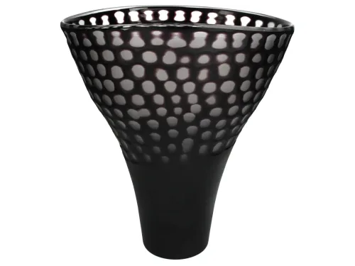 Kersten, Kersten Vase Glas Schwarz H: 38 cm  | Schubiger Möbel