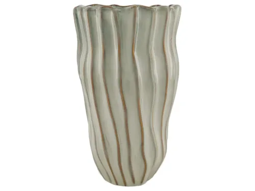 Decofinder, Decofinder Vase Keramik Weiss H: 31 cm  | Schubiger Möbel