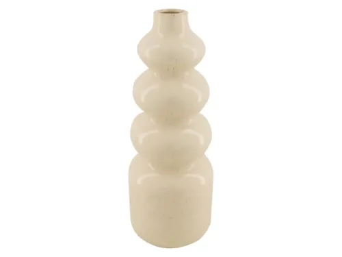 Dijk, Dijk Vase Keramik, Weiss H: 37 cm  | Schubiger Möbel