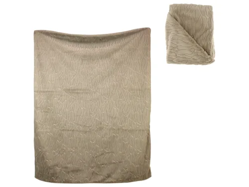 Decofinder, Decofinder Plaid Warmes Grau 170x130 cm  | Schubiger Möbel