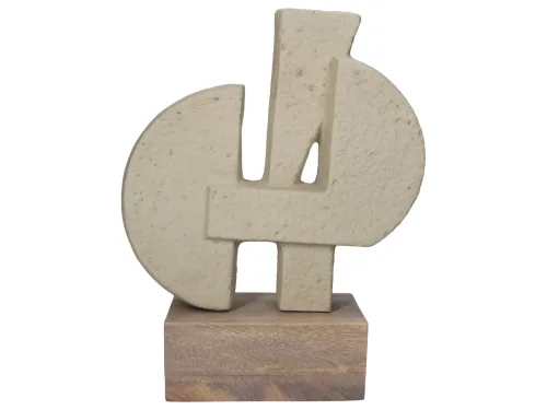 Kersten, Kersten Objekt Papmaché, Beige H: 32 cm  | Schubiger Möbel
