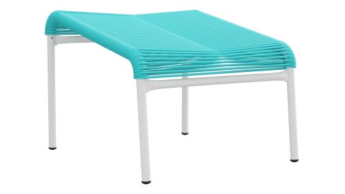 Schubiger Möbel, Schaffner Spaghetti-Fuss-Hocker Säntis Weiss | Schubiger Möbel