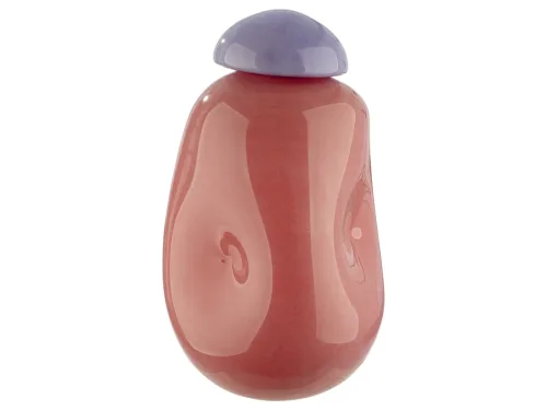 Gilde, Gilde Vase Candy Glas Rosa H: 26 cm  | Schubiger Möbel