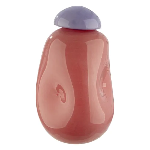 Gilde Vase Candy Glas Rosa H: 26 cm  | Schubiger Möbel