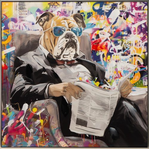 image LAND Gemälde Cool Bulldog  | Schubiger Möbel