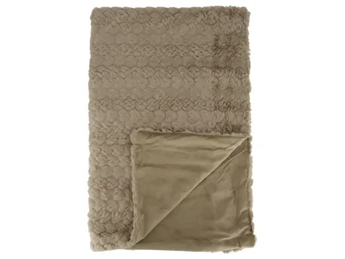 Decofinder, Decofinder Plaid Waben, Beige  | Schubiger Möbel