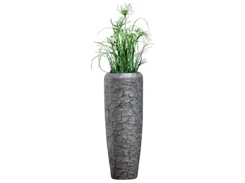 Gilde, Gilde Vase Crepa Graphit H: 75 cm  | Schubiger Möbel