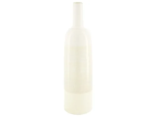Decofinder, Decofinder Vase Flasche, Keramik, Weiss H: 48 cm  | Schubiger Möbel