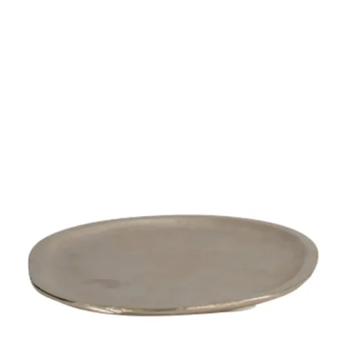 Decofinder Teller Aluminium Silber D: 16 cm  | Schubiger Möbel