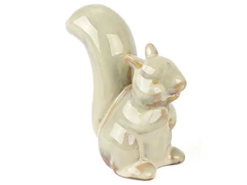 Decofinder, Decofinder Figur Eichhörnchen Chip, Keramik, Creme  | Schubiger Möbel