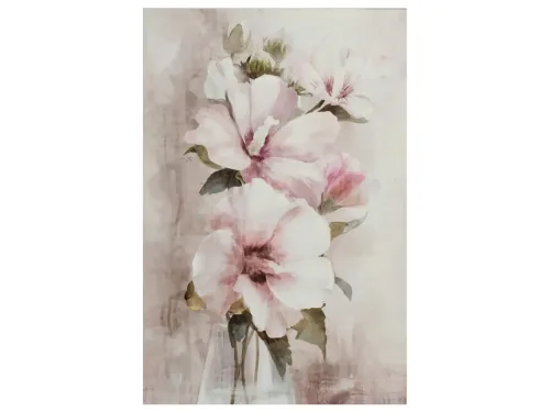 image LAND Bild Weisse Hibiskus Blume Rosa | Schubiger Möbel