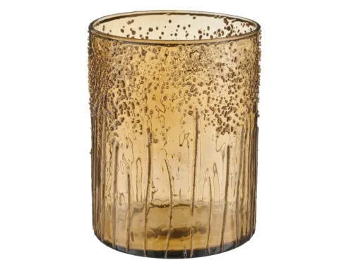 Gasper, Gasper Windlicht Glas, Senf  | Schubiger Möbel