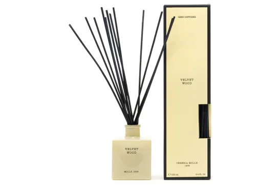 Cereria Mollá, Cereria Mollá Diffuser mit Duftstäbchen Velvet Wood (100ml)