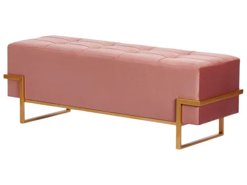 Edg, Edg Sitzbank Samt Rosa H: 120 cm  | Schubiger Möbel