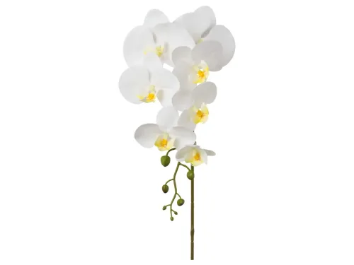 LIVIQUE, Kunstblume Weiss Kunststoff 86 cm - Kunstblume