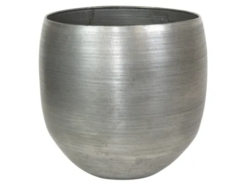 Decofinder, Decofinder Pflanzengefäss Rowen, Übertopf, Silber B: 17 cm  | Schubiger Möbel