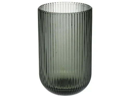 Kersten, Kersten Trinkglas Stripe, Glas, Grau H: 13 cm  | Schubiger Möbel