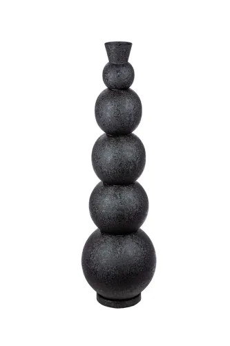 Gilde Vase Rotonda, Schwarz H: 76 cm  | Schubiger Möbel