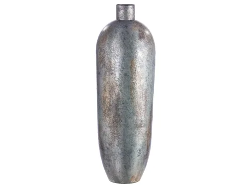 Gilde, Gilde Vase Metall Grau Blau H: 92 cm  | Schubiger Möbel