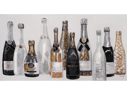 image LAND Gemälde Champagne Bottles  | Schubiger Möbel