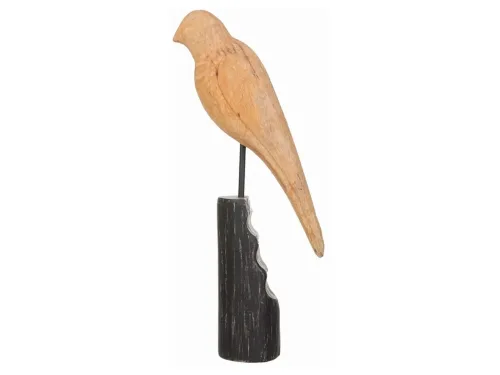 Decofinder, Decofinder Figur Vogel, Natur-Schwarz  | Schubiger Möbel