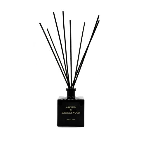 Cereria Mollá, Cereria Mollá Diffuser mit Duftstäbchen Amber & Sandalwood (500ml)