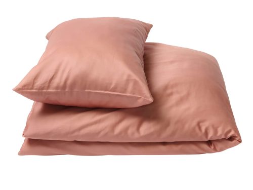 Journey Living, Journey Living Duvetbezug Braga Rosa Baumwolle 210 cm 160 cm - Farbe: Altrosa - Material: Baumwollsatin - Duvetbezug
