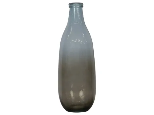 Decofinder, Decofinder Flasche Glas Dunkelgrün H: 40 cm  | Schubiger Möbel