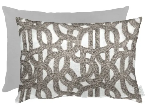 Apelt, Apelt Kissenhülle Rafia, Grau B: 35 cm  | Schubiger Möbel