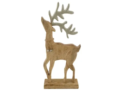 Decofinder, Decofinder Figur Rentier, Mangoholz H: 38 cm  | Schubiger Möbel