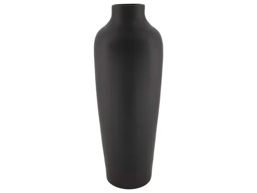 Decofinder, Decofinder Vase Keramik Schwarz H: 14 cm  | Schubiger Möbel